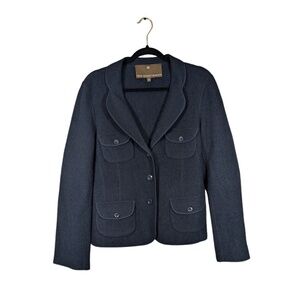Fenn Wright Manson Merino Wool Navy Blue Blazer Size L/XL